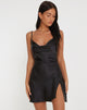 image de Parvani Slip Dress in Satin Black