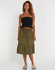 image de Reef Midi Skirt in Loden Green