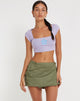 image de Sidra Crop Top in Lilac Cute Daisy Blue