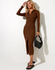 Image de Taryn Maxi Dress in Rib Cocoa