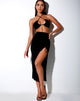 Image de Maxel Midi Skirt in Polycrepe Black