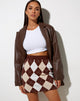 Image de Riani Mini jupe en tricot Argyle Tan