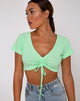 Image de Rivera Crop Top en côtes Neo Mint