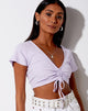 Image de Rivera Crop Top in Rib Violet