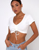 Image de Rivera Crop Top in Rib Ivory