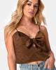 Image de Roce Top in Satin Chocolate