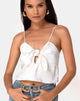 Image de Roce Top en satin ivoire