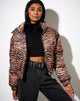 Image de Rohos Puffer Jacket in Zebra Black and Brown