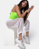 Image de Roid Trouser in Sheer White Clear Crystal