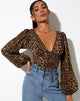 Image de Romina Top in Night Leopard Brown
