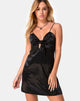 Image de la robe Ronina en satin lourd Noir