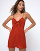 Image de Roppan Slip Dress in Satin Rust