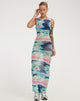 Image de Roskila Maxi Dress in Multi Blur Orb Navy