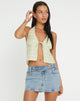 Image de Roula Halter Top in Sage Check