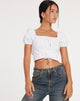 image de Ruiz Crop Top in White