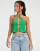 image de Runita Top en Satin Rose Jade Vert