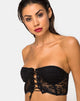 Image de Ryilup Bralet Top in Lace Black