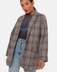 Image de Saken Blazer à carreaux gris