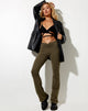 Image de Sakeri Flare Trouser in Lycra Olive