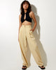 Image du pantalon Sakila en crème au beurre