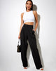 Image de Sakila Trouser in Pinstripe Black
