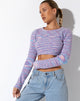 image de Salaka Crop Top in Space Dye Purple
