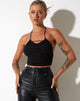 image de Salet Crop Top in Mesh Black