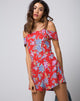 Image de Samitta Cold Shoulder Playsuit in Vintage Fleur
