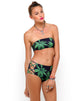 Image de Sandrift Bas de bikini sans bretelles en vert feuille de palmier