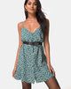 Image de Sanna Slip Dress in Floral Bloom Green