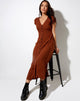 Image de Sanrin Midi Dress in Dainty Daisy Bombay Brown