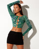 Image de Sarah Crop Top in 70s Ripple Green