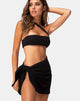 Image de la jupe de bain Sarong en noir Mini Rib