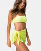 Image de la jupe de natation Sarong en vert fluo