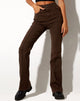 Image de Seam Bootleg Jeans en chocolat amer