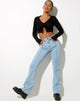 Image de Seam Flare Jeans in Light Wash
