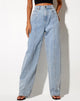 Image de Seam Parallel Jeans en Light Wash Blue