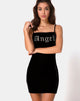 Image de Seleh Robe noire avec ange diamanté