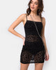 Image de la robe Saleh en filet noir animal