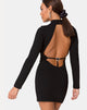 Image de Sellio Robe en Lycra lourd Noir