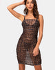 Image de la robe Seruchi en maille léopard