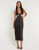 image de Shalini Midi Dress in Satin Black