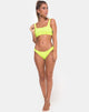 Image of Shani Bikini Bottom in 80s Crinkle Sour Lime