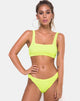 Image de Shani Bikini Top in 80s Crinkle Sour Lime