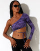 Image de Shanin Long Sleeve Top in Desert Terrain Purple