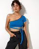 Image de Shanon Crop Top in Rib Aqua