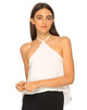 Image de Shea Halter Swing Crop Top in White