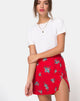 Image de la jupe Sheny en Soi Rose Rouge