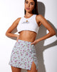 Image de la mini-jupe Sheny en Little Petal Dusky Blue