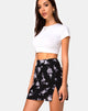 Image de la mini-jupe Sheny en blanc rose noir